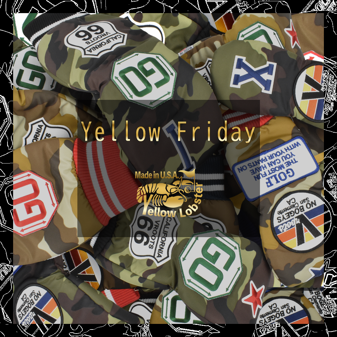 Official] Yellow Lobster | Golf head cover entirely handmade with